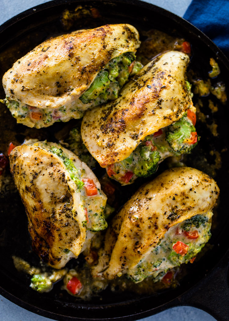 Cheesy Broccoli Stuffed Chicken
