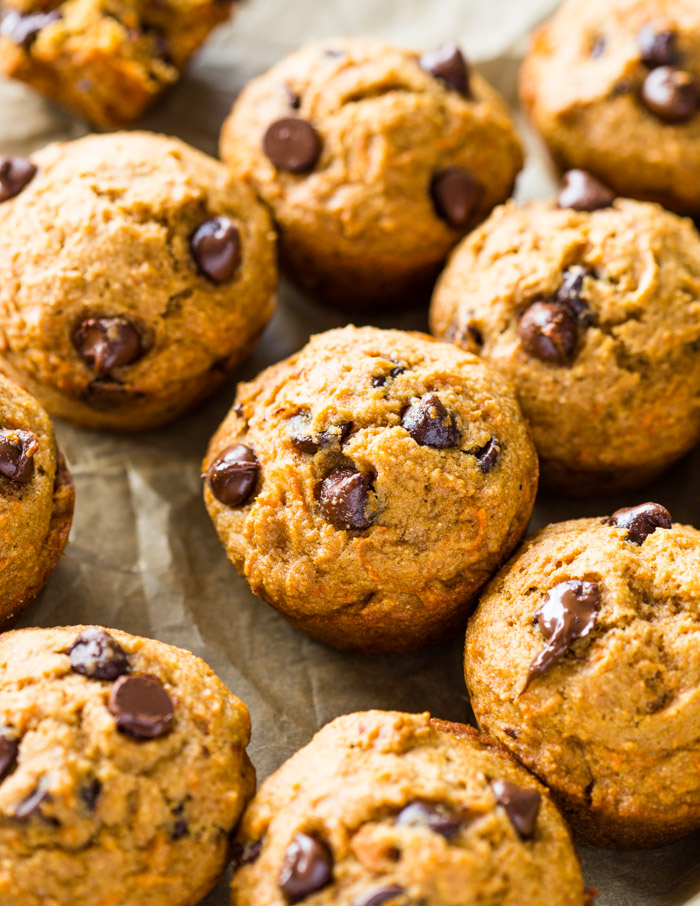 Healthy Moist Carrot Muffins