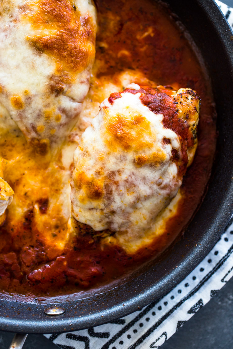 Keto Stuffed Chicken Parmesan 